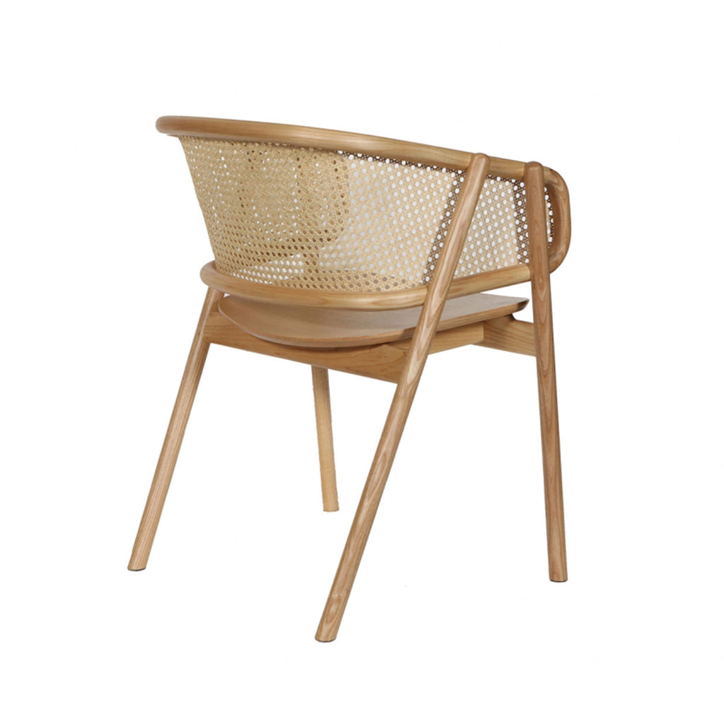 CANE 2201 Dining Wood Armchair Natural Oak Back