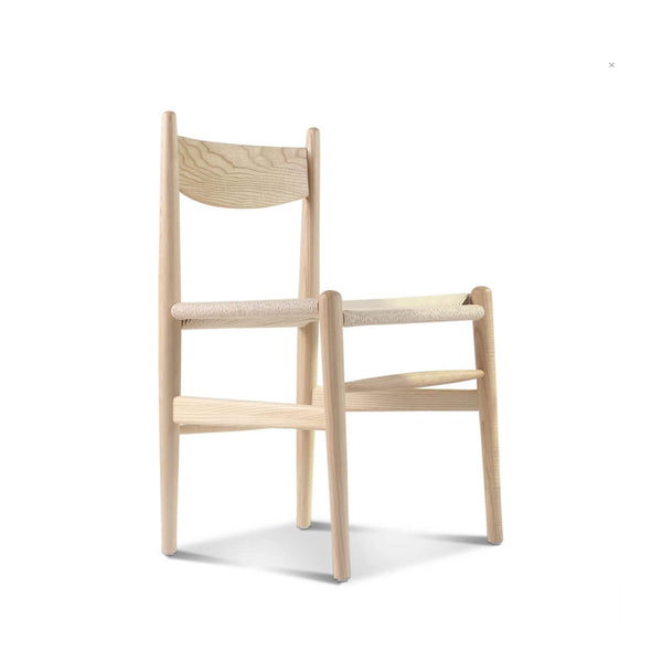 Solid Wood Dining Chair in Paper Cord Oak