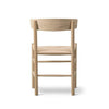 Wooden Dining Chair with Paper Cord Seat Curved Back Rest