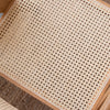 CAMDEN  ARMCHAIR OAK CANE DETAIL CLOSE UP