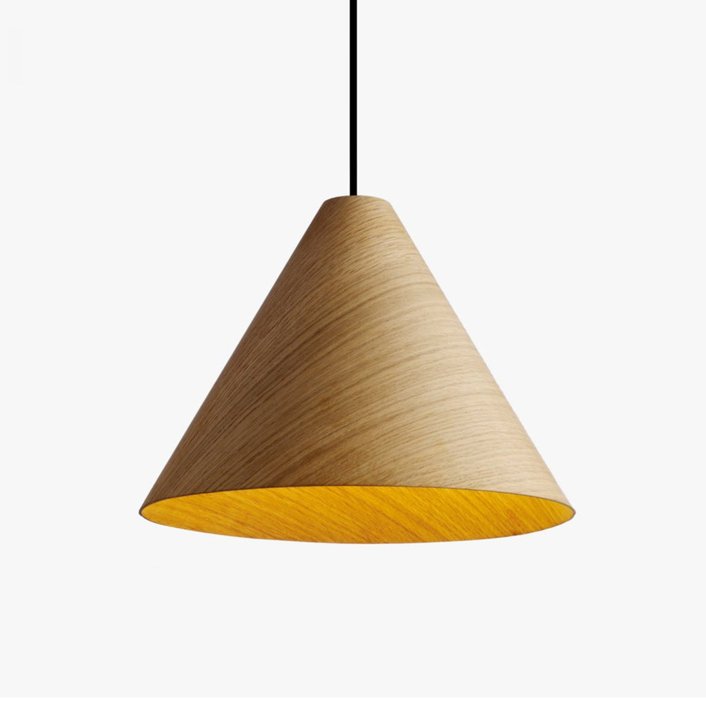 CONE Wooden Pendant Light Natural Oak