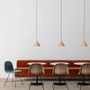 CONE Wooden Small Cafe Pendant Light Natural Oak