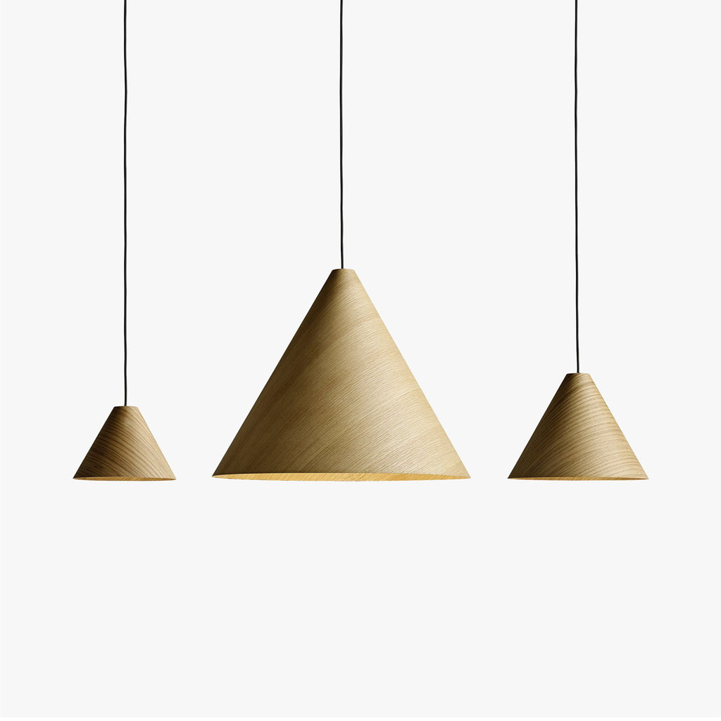 CONE Wooden Dining Pendant Light Natural Oak