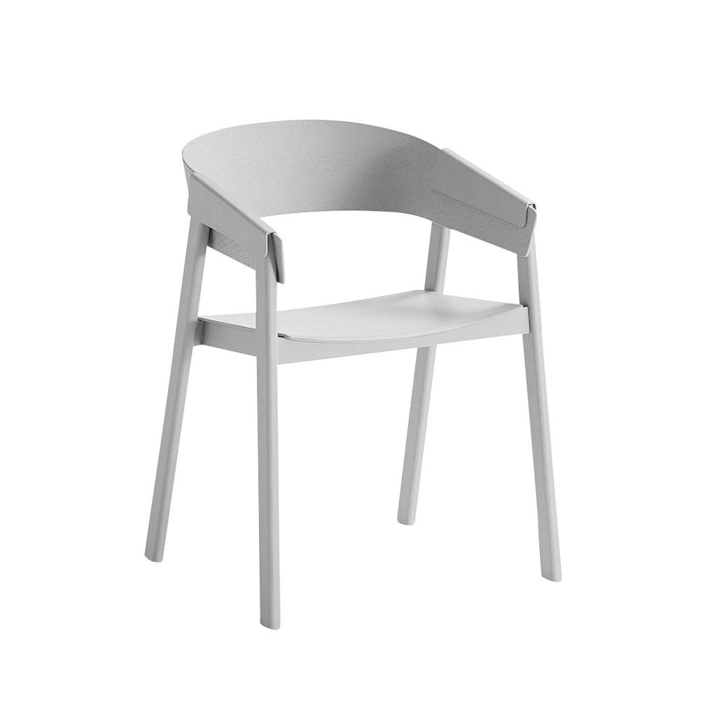 Curved Back Wooden Dining Chair for restaurants, homes, and offices White