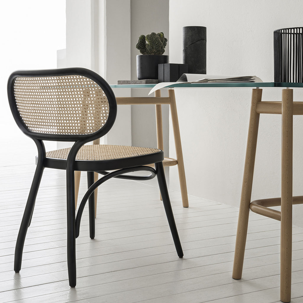 Cane 1101 Dining Chair Black Study Table