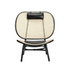 Cane 3301 Lounge Chair Black Front