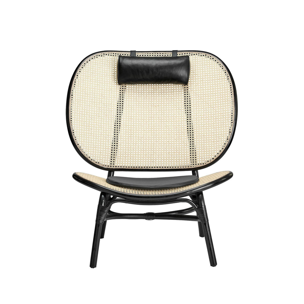 Cane 3301 Lounge Chair Black Front