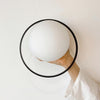 Circ Wall Light Black Hands On