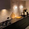 Circ Wall Light Black Light On Kitchen
