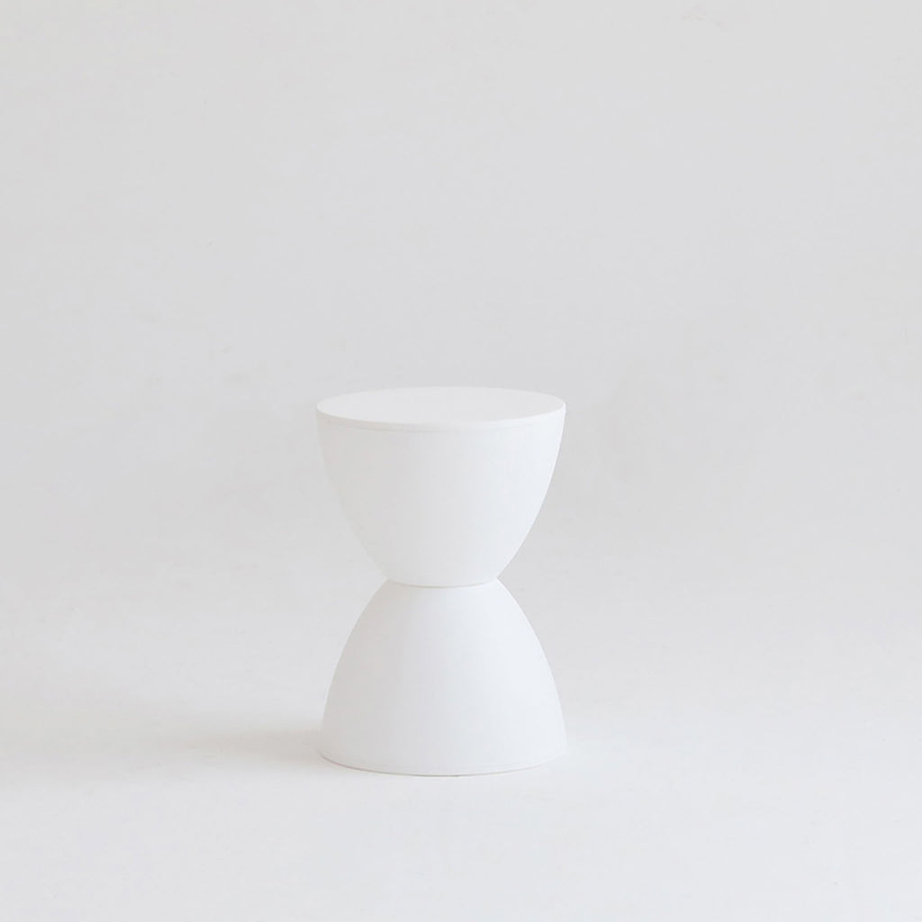 DJEMBE STOOL WHITE