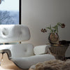 EAMES LOUNGE CHAIR ASH WHITE LEATHER LIFESTYLE