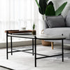 Foster Coffee Table Wood Marble Steel