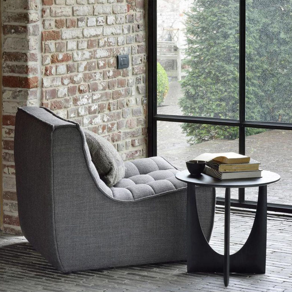 GEO SIDE TABLE BLACK LIVING LIFESTYLE