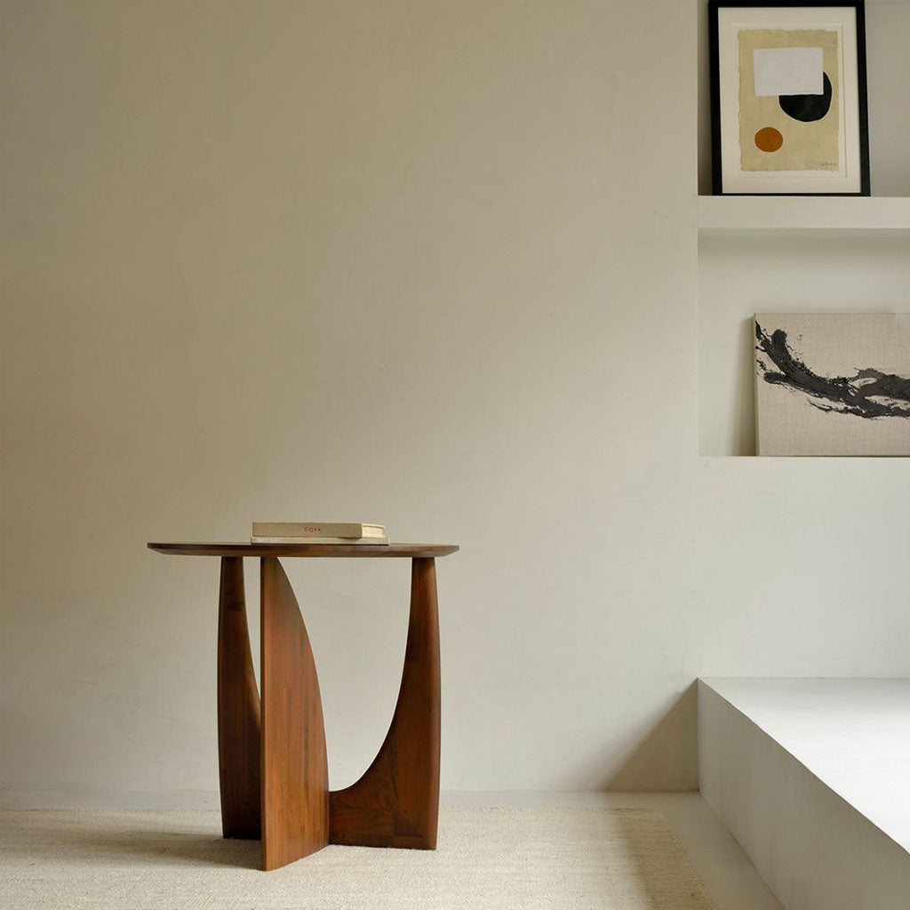GEO SIDE TABLE WALNUT LIFESTYLE