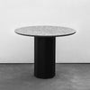 GONG Steel Black Terrazzo Round Dining Table