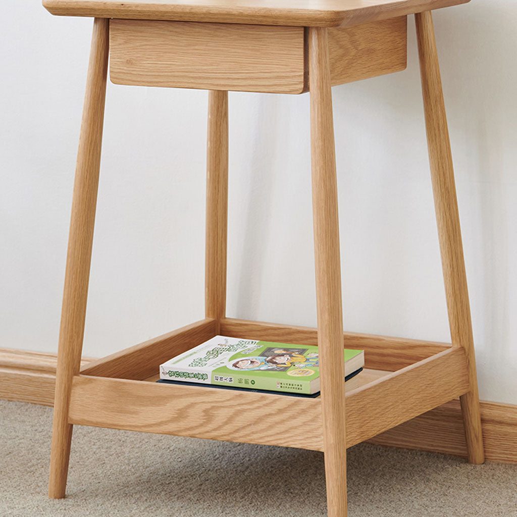 HARLOSH BED SIDE TABLE OAK