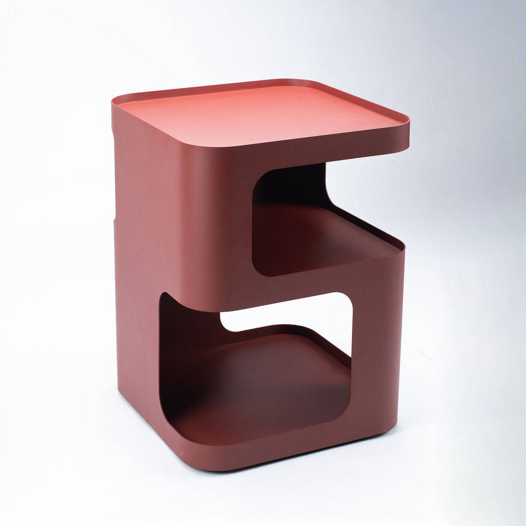 HOLF Terracotta Red Side Table Left