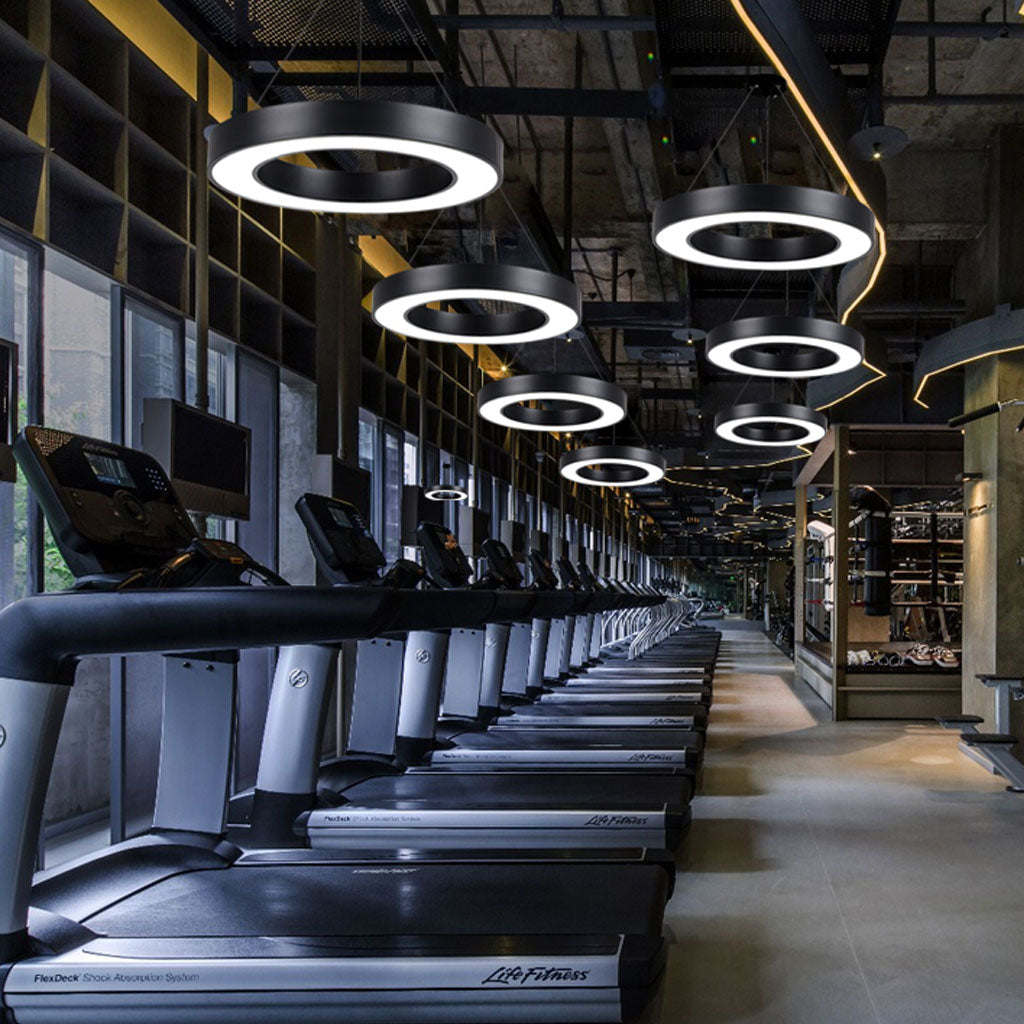 Halo Pendant Light Black Fitness