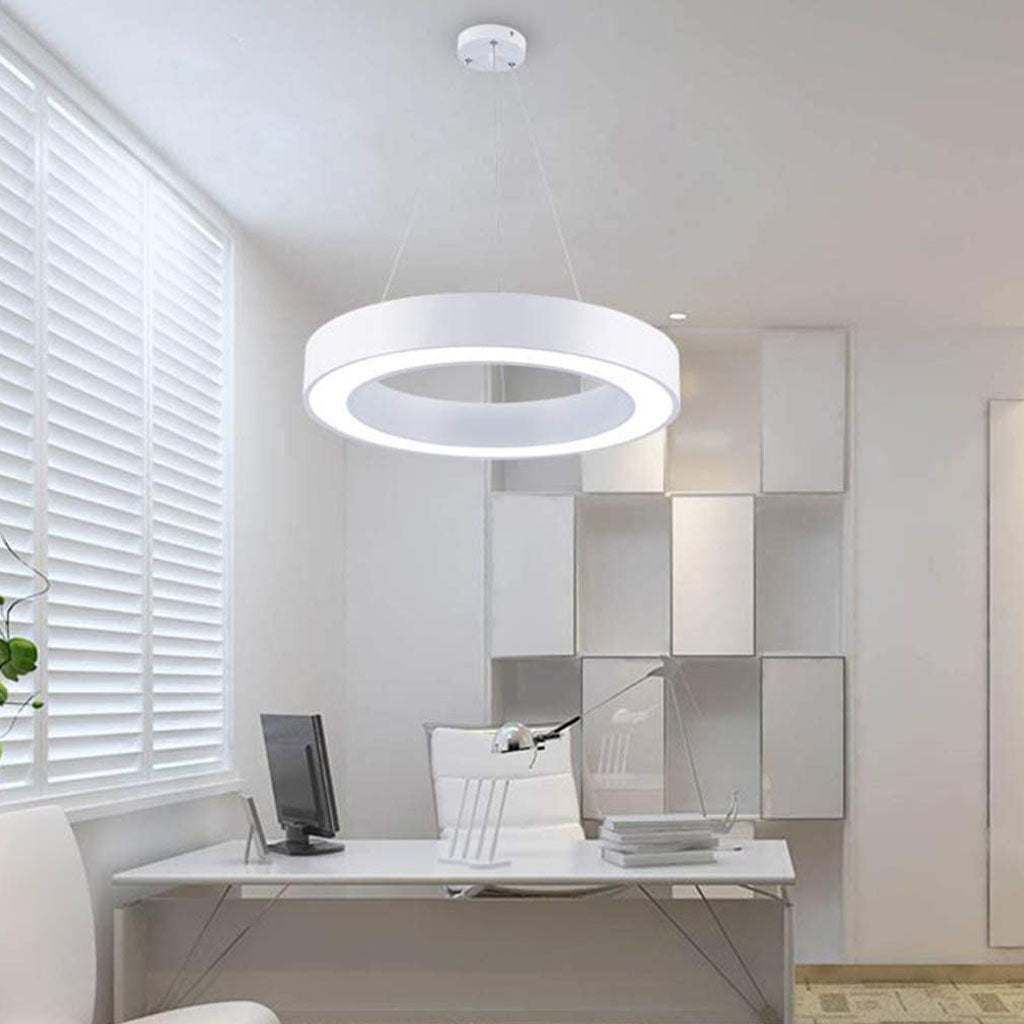 Halo Pendant Light White Workstation