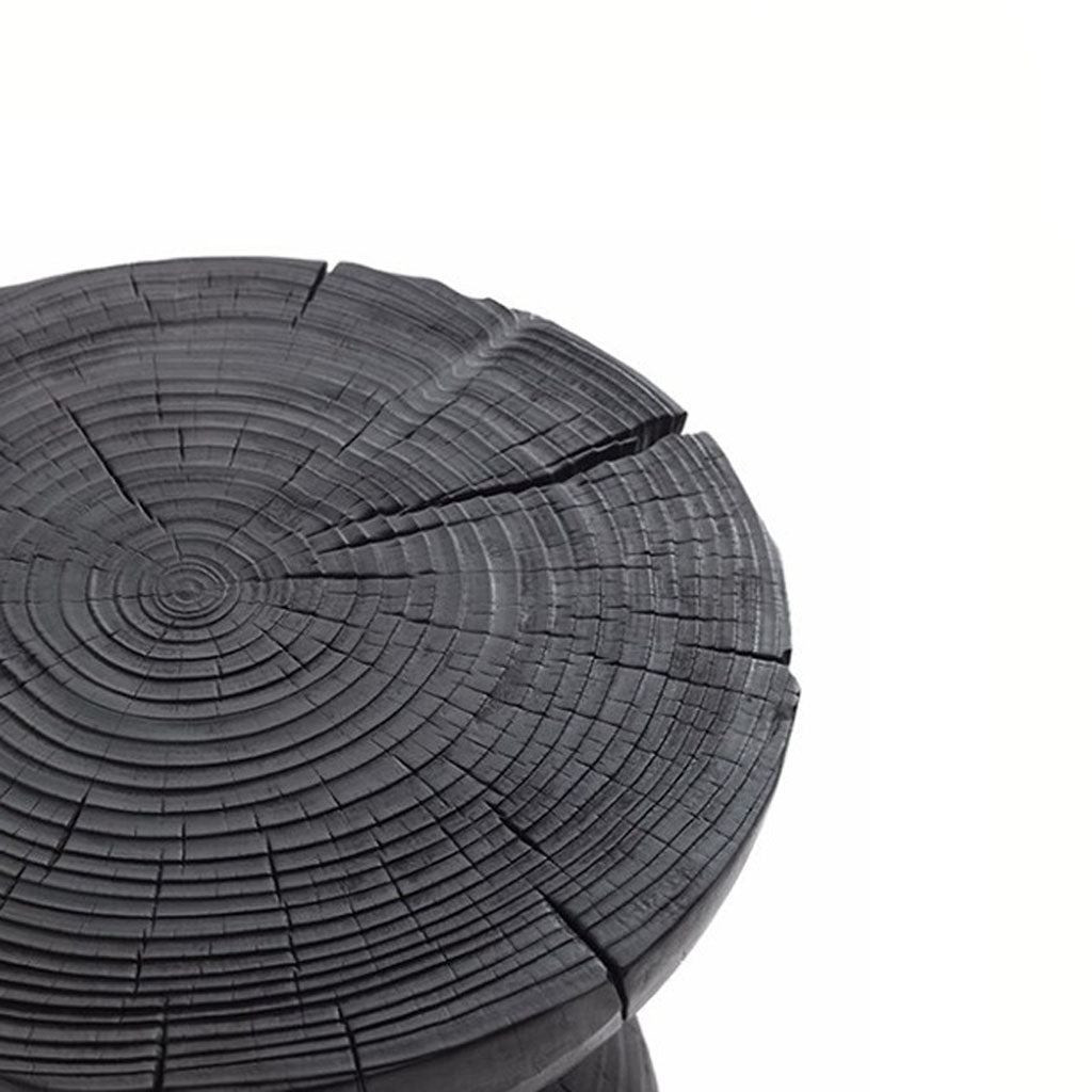 Hourz Wooden Side Table Black Close Up