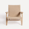 KARFA ARMCHAIR OAK FRONT VIEW
