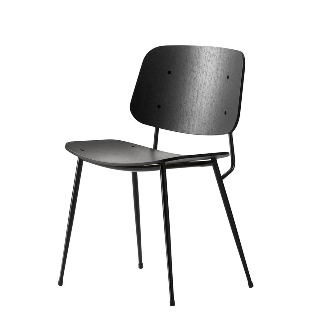 KELSIE Dining Chair Black Angled