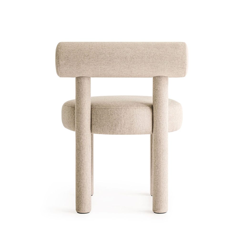 KINDUR Dining Chair Cream White Back