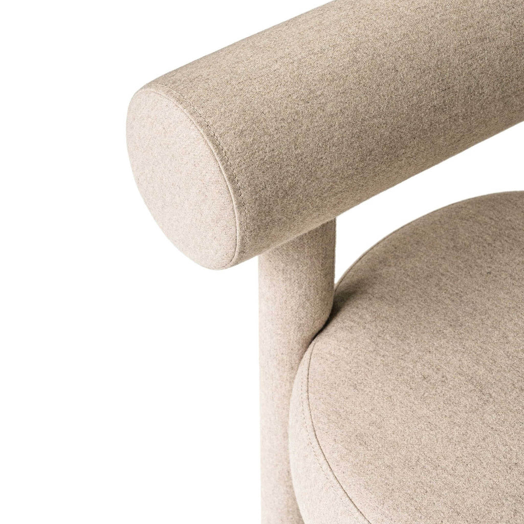 KINDUR Dining Chair Cream White Closeup