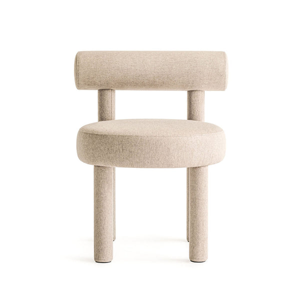 KINDUR Dining Chair Cream White Front