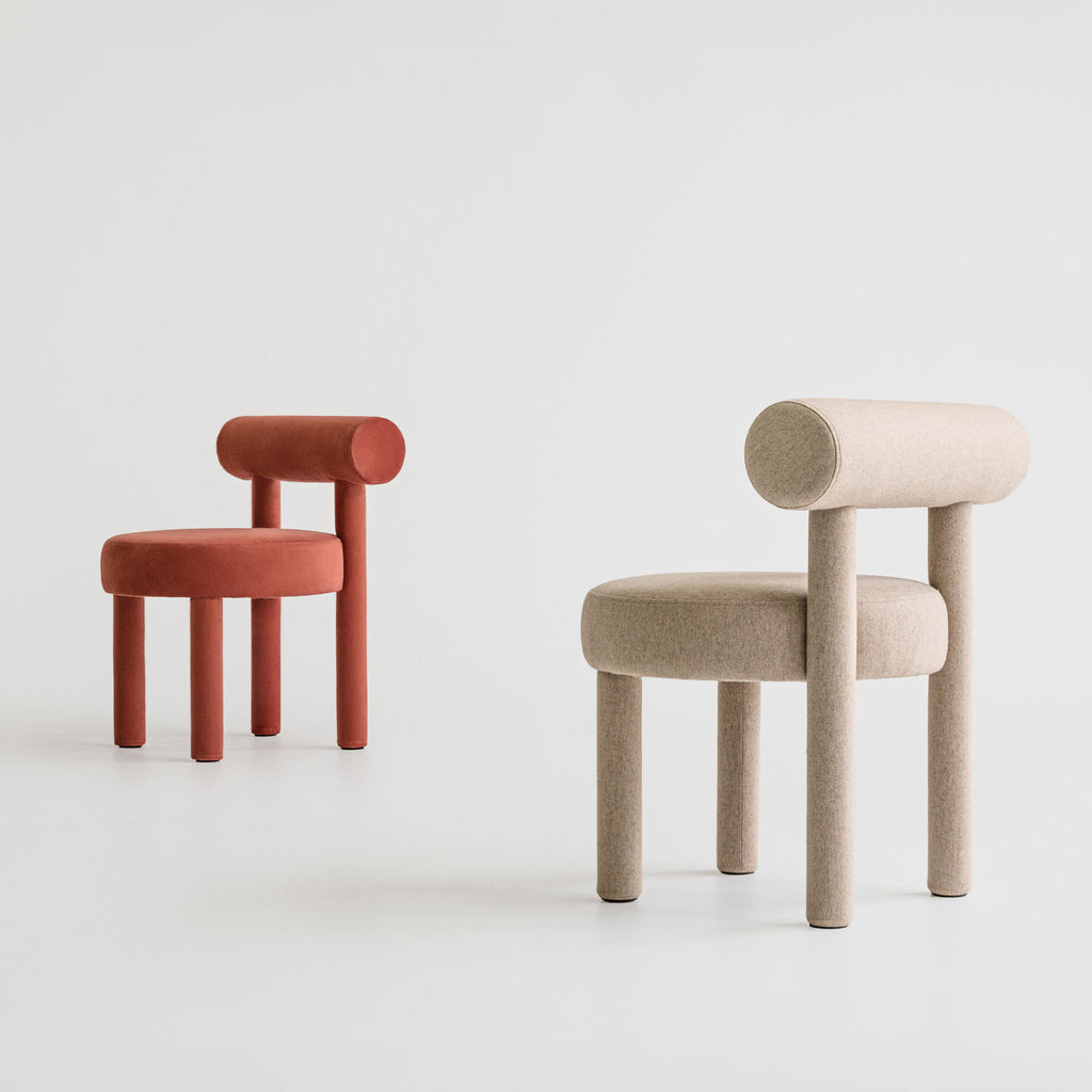 KINDUR Dining Chair Cream White Red 02