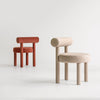 KINDUR Dining Chair Cream White Red