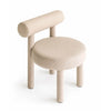 KINDUR Dining Chair Cream White Top Angled