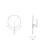 MYRKVI Wall Sconce Light White Adjustable Tilt