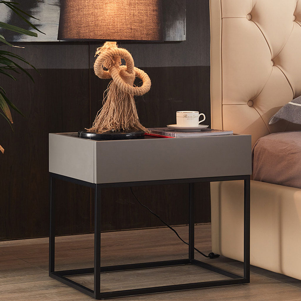 Maison Bedside Table Brown Lifestyle