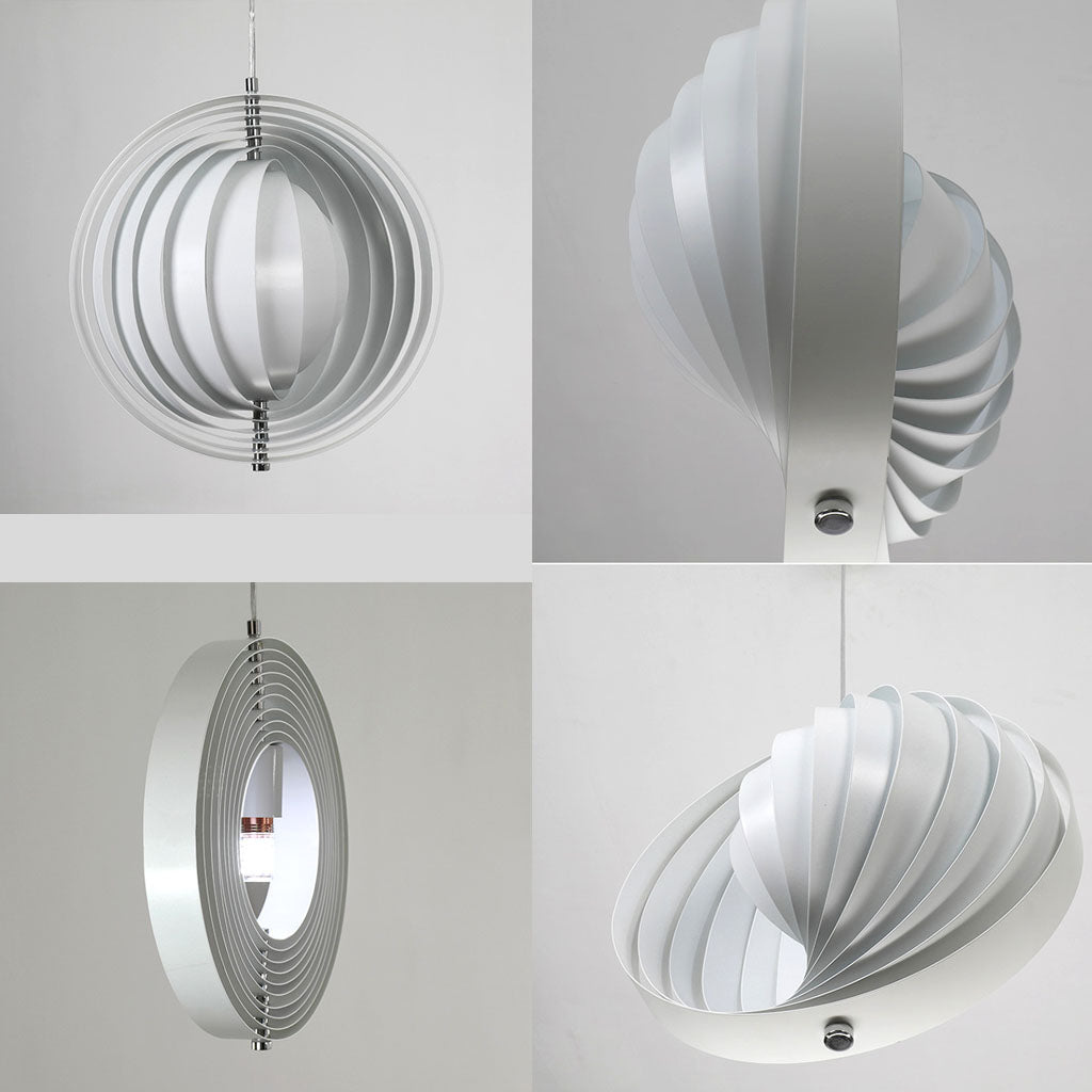 Verpan Moon Pendant Light White Angles