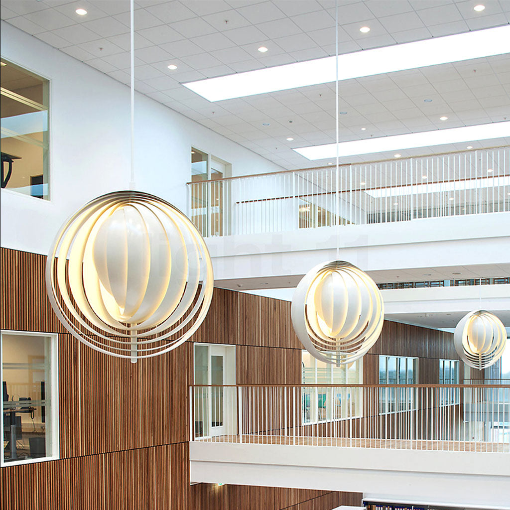 Verpan Moon Pendant Light White Lobby