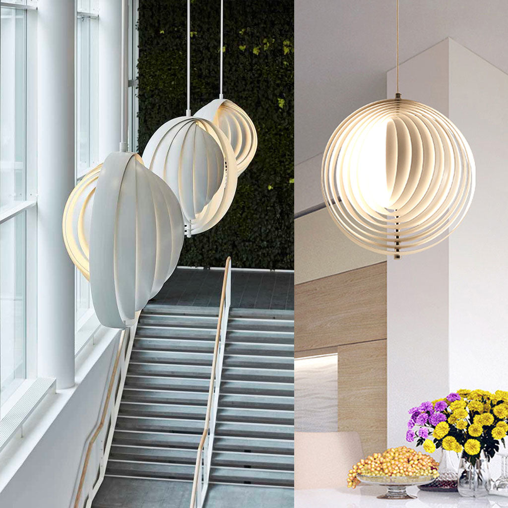 Verpan Moon Pendant Light White Lobby