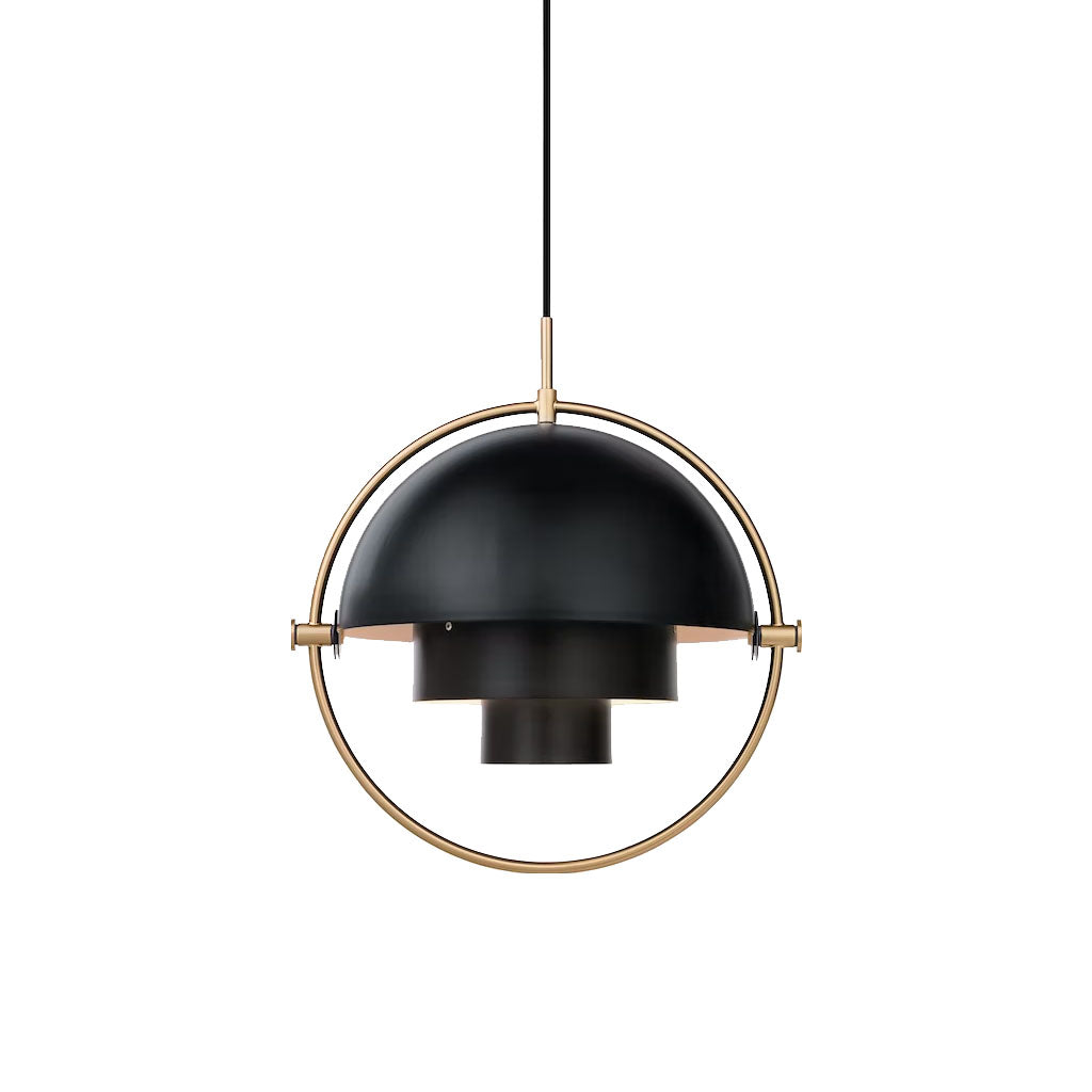 Multi Lite Pendant Black Gold