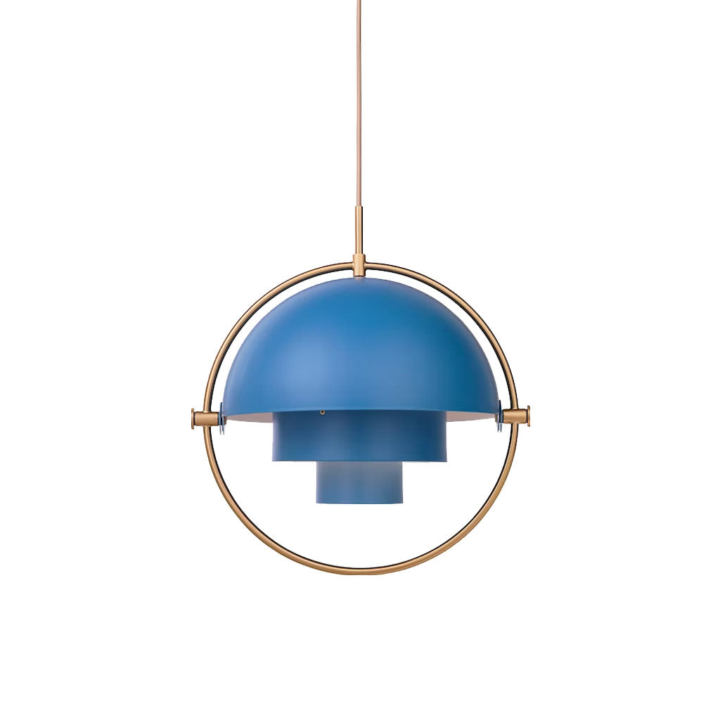 Multi Lite Pendant Blue Gold