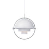 Multi Lite Pendant White Silver