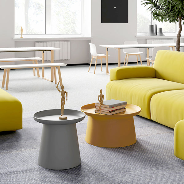 NOAH Grey Side Table And Mustard Coffee Table
