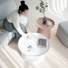 NOAH White Coffee Table And Pink Side Table