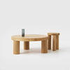 OFFSET Brown Wood Coffee Table