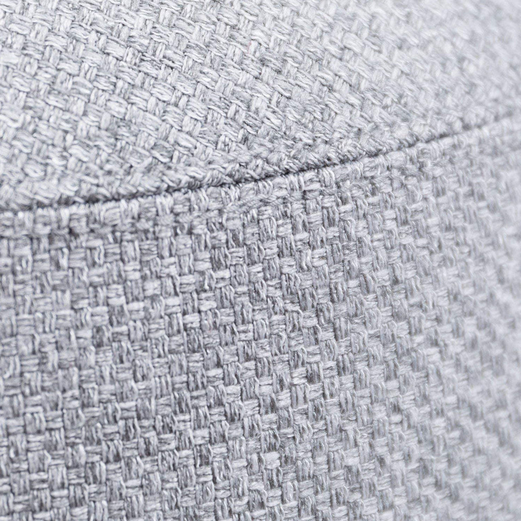 OMBA ARMCHAIR GREY MATERIAL CLOSE UP