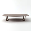PIPER Oval Oak Coffee Table Front