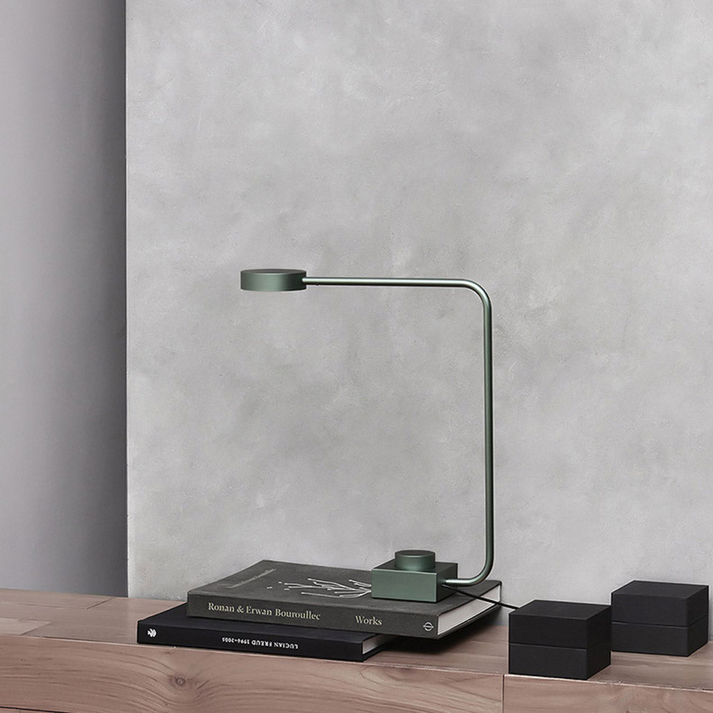 PIPER Table Lamp Green Steel