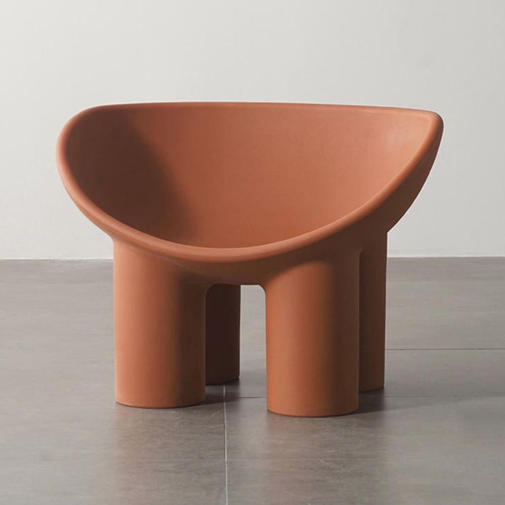 Gruby Lounge Chair in Grey Terracotta Color Waterproof Suitable for indoor and outdoor