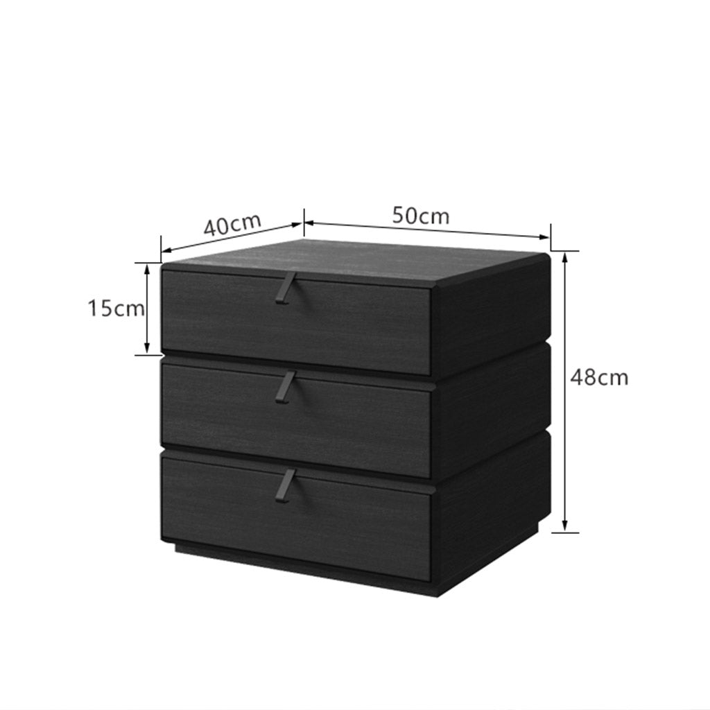 RUBIC Black Oak 360 Chest Drawer Dimension