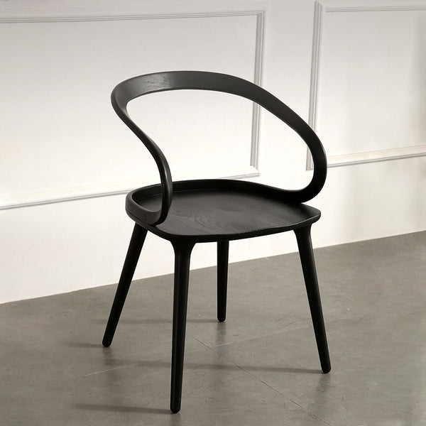 Ruban Dining Chair Black Front