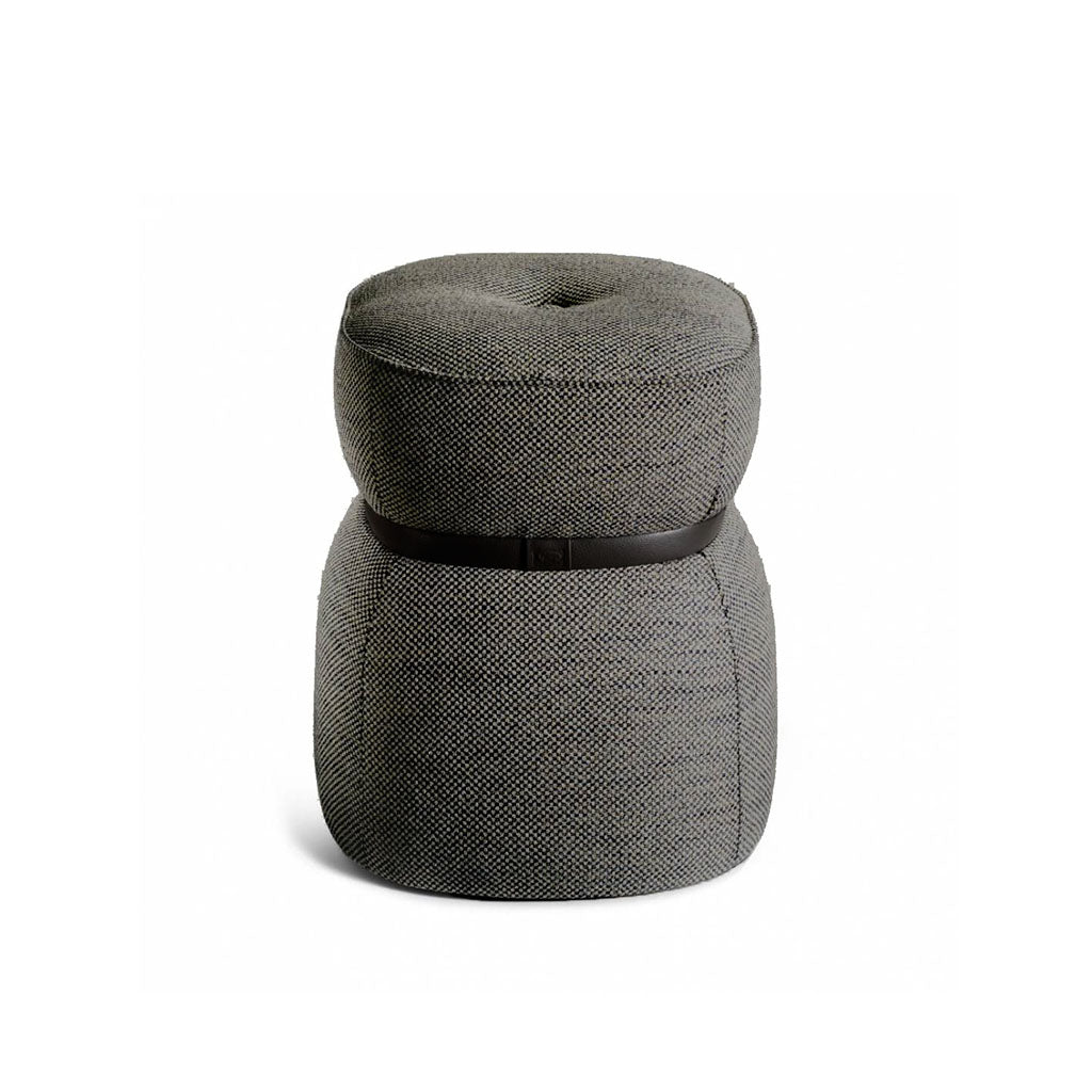 SAIGE POUF-DARK-GREY